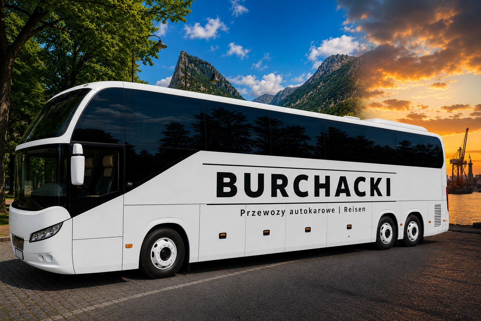 Autokar Burchacki na trasie Świnoujście-Berlin - wynajem autokarów na wycieczki zagraniczne